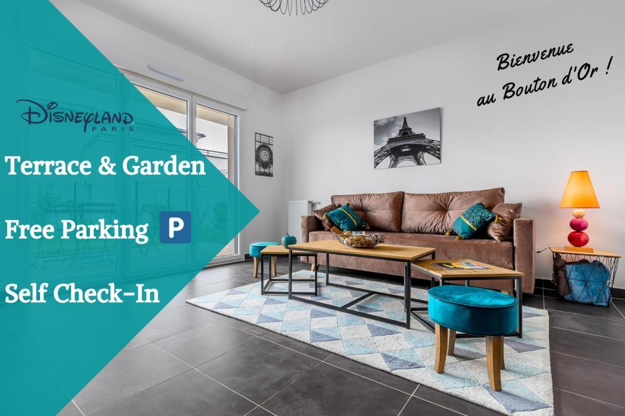 King Size Bed - Free Private Parking - Garden & Terrace - 14Min From Disneyland Ферр'єр-ан-Брі Екстер'єр фото